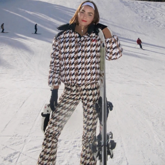 💥 Set - Perfect Moment Houndstooth ski Pants Perfect Moment Flare Ski Jacket - Picture 11 of 16
